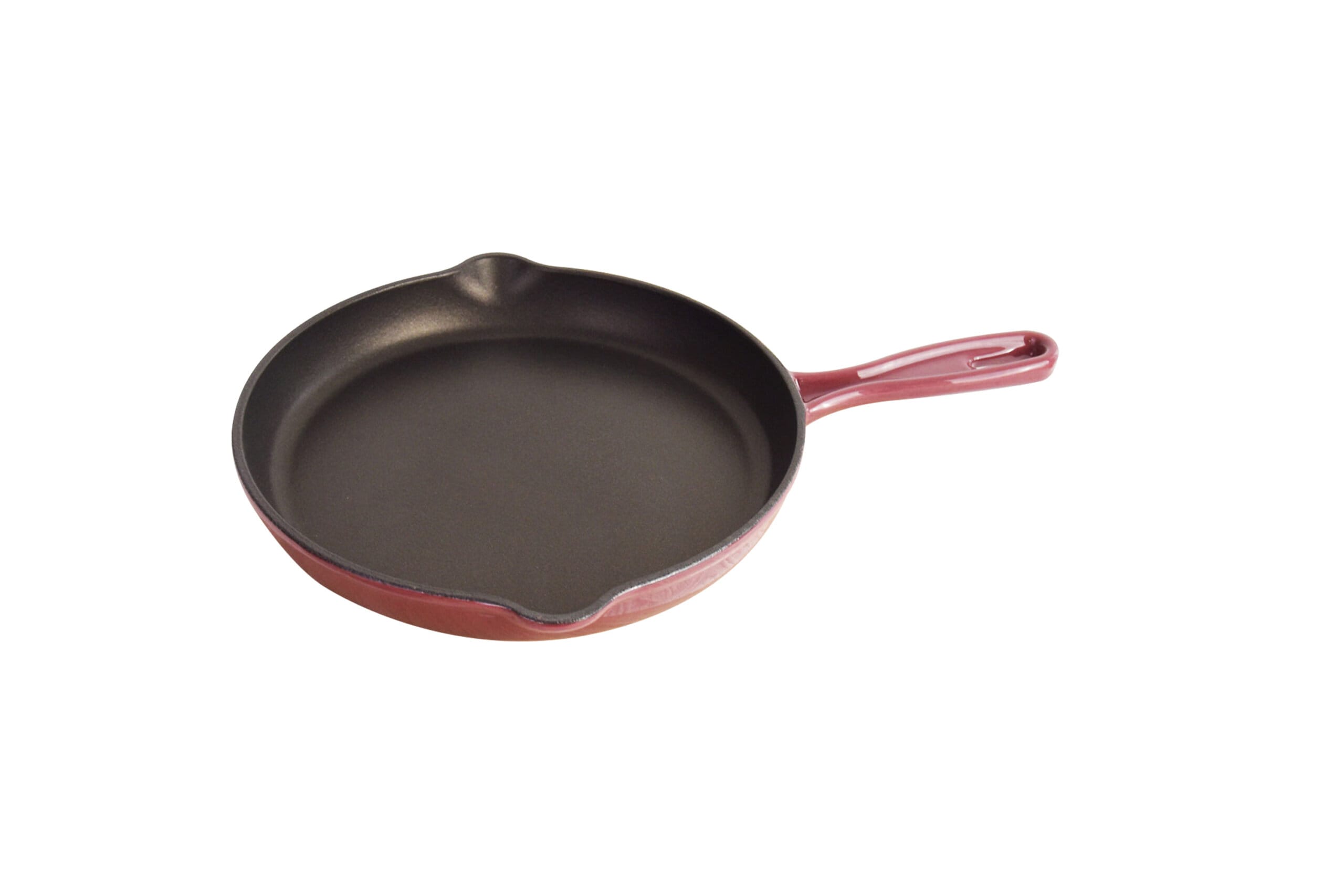 Tigaie 26 cm cu exterior emailat roșu și interior negru CS