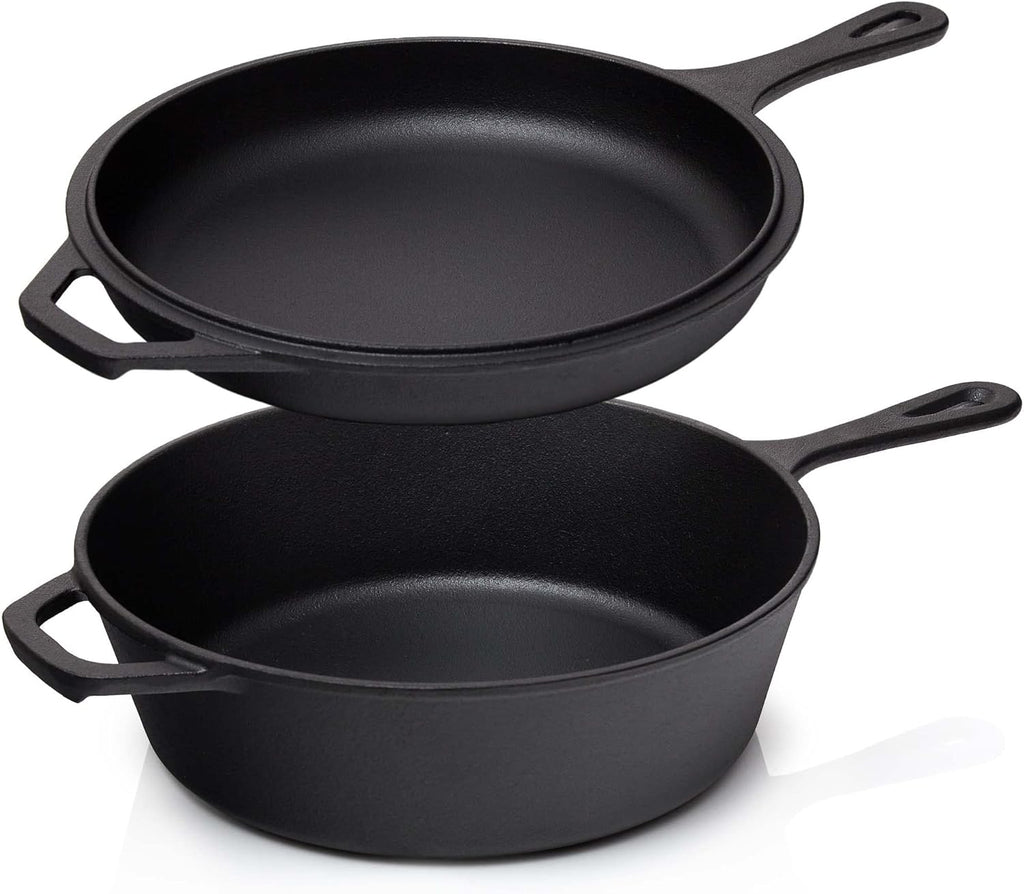 Cratita dubla cu capac IT-14792 27.5 cm + cosulet ratan