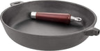Tigaie de fonta 28 cm cu maner de lemn PJ