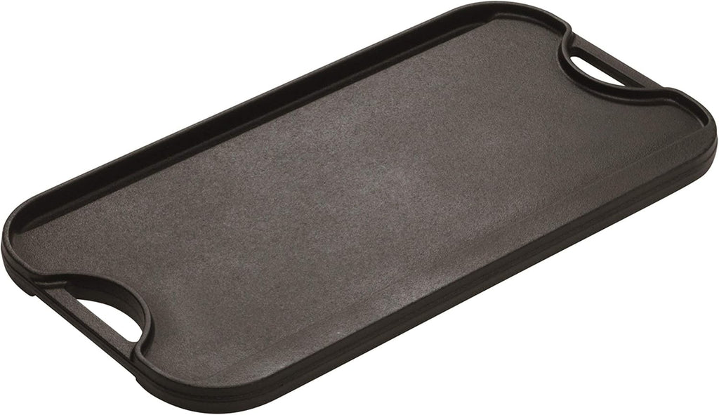 Pachet Outdoor Tavă Grill Reversibilă din Fontă 51cm + Hamac Camping Bicolor