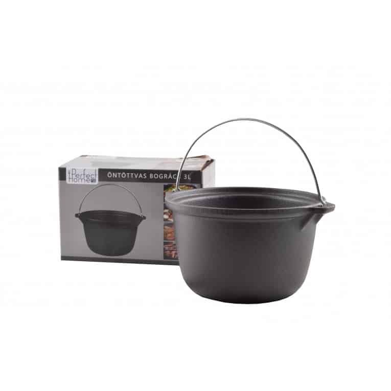 Ceaun de fonta cu fund plat 4 litri