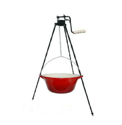 Ceaun fonta emailata 10.8 l +trepied reglabil