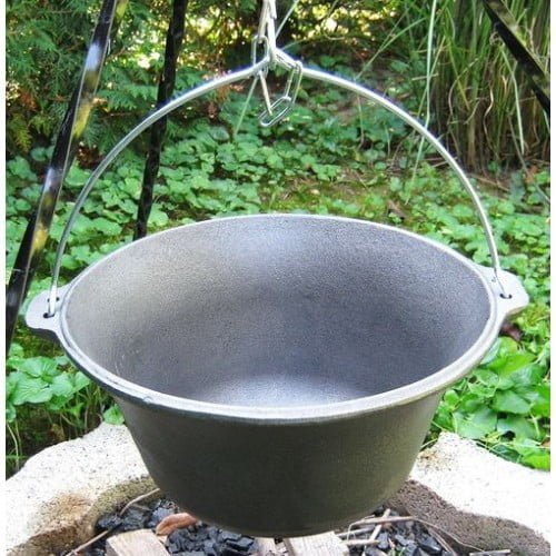 Set Sobă inox Ø 36 cm + Ceaun fontă 16 litri
