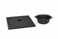 Set plita ceaun 60x60cm  + ceaun fonta pura 10 l