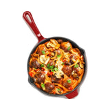 Tigaie fonta emailata 26x5 cm rosu/negru