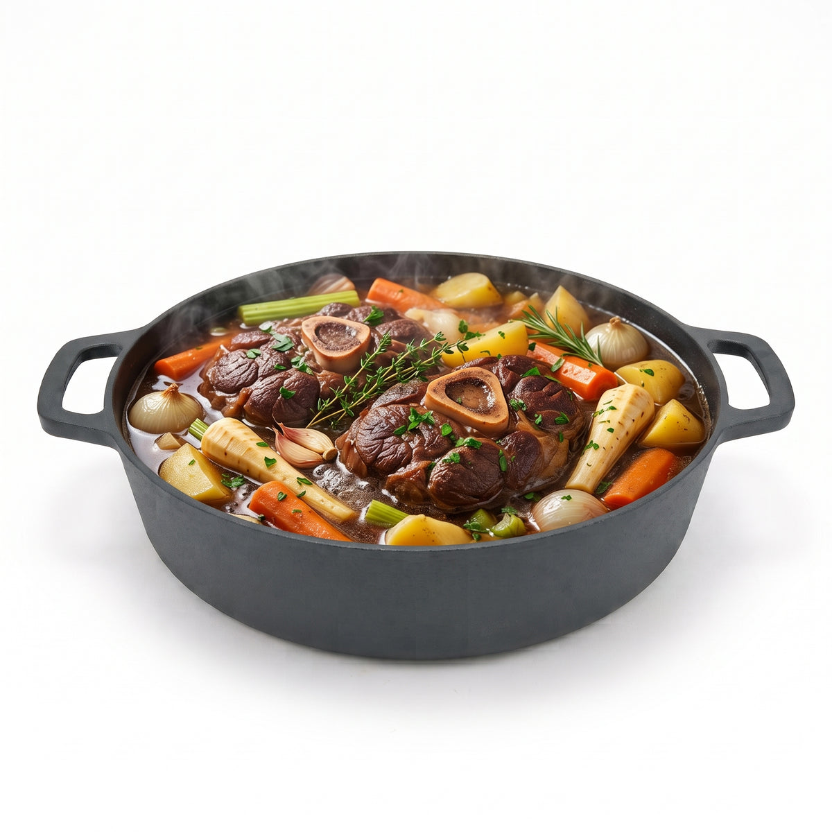 Cratita din fonta pura  50x9 cm - 12 l