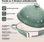 Forma de copt paine din fonta emailata 25 cm Pistachio Dream
