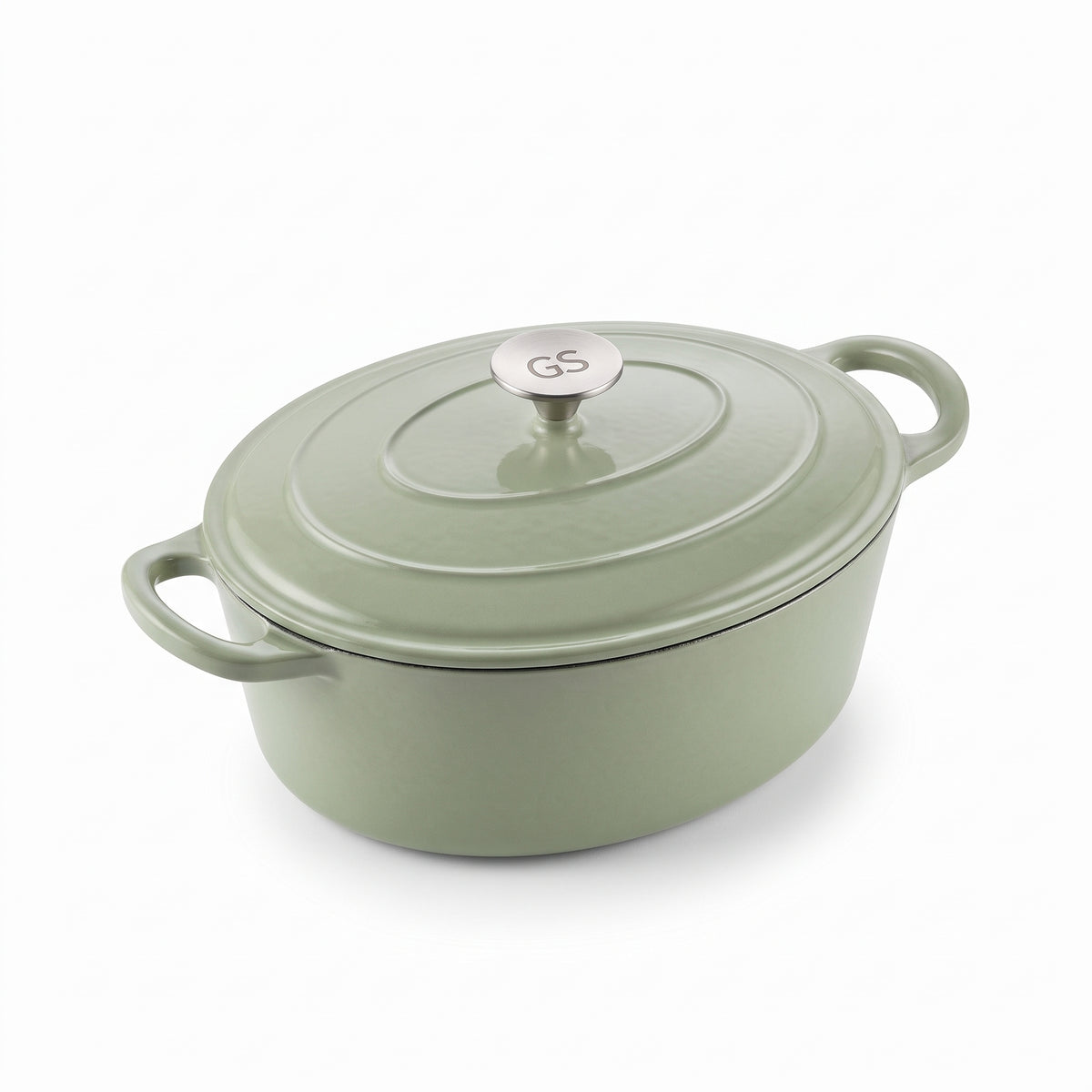 Oala fonta emailata 7.7 litri CS-verde pistachio