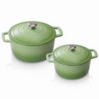 Set oale fonta emailata 2.8 l  si 5 l pistachio