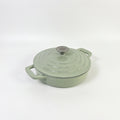 Cratita fonta emailata 22 cm verde pistachio