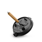 Ceaun din fonta natur cu capac grill 12 litri