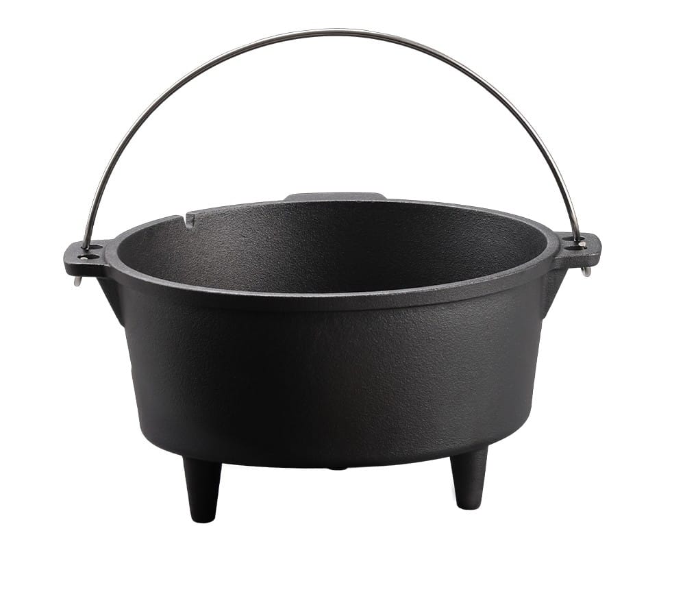 Ceaun din fonta natur cu capac grill 7 litri