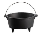 Ceaun din fonta natur cu capac grill 7 litri