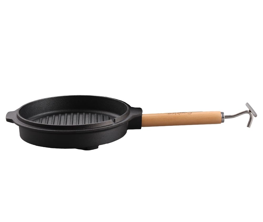 Ceaun din fonta natur cu capac grill 7 litri