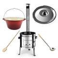 Set ceaun cu soba de inox 16 l