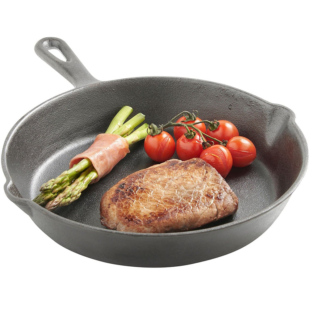 Tigaie de fonta diametru de 26 cm cu ciocuri laterale