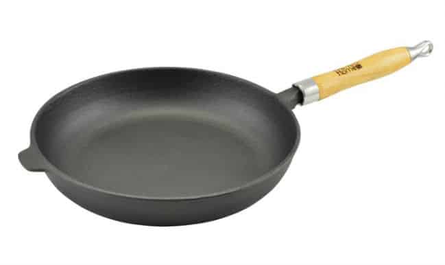 Tigaie fonta natur  30 cm  maner lemn PH