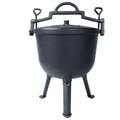Ceaun vanatoresc cu capac 10 l fonta natur