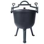 Ceaun vanatoresc cu capac 10 l fonta natur
