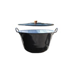 Cazan metal emailat 60 l + capac