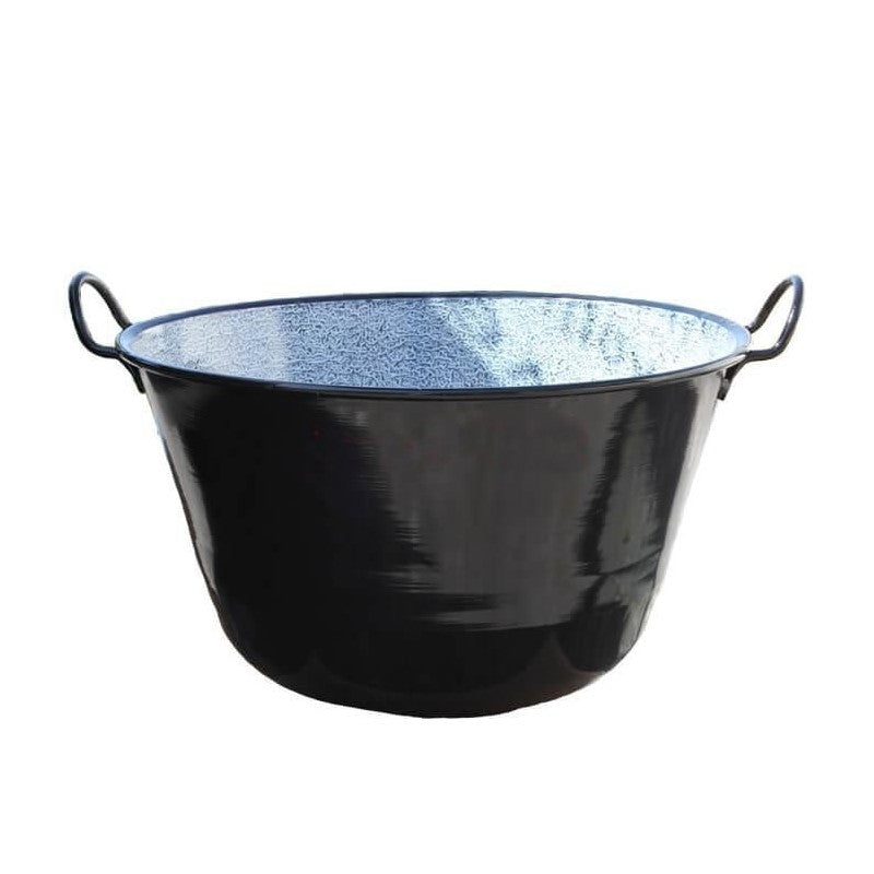 Cazan metal emailat 70 l + capac