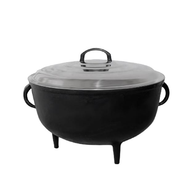 Ceaun fonta pura cu capac 45 litri