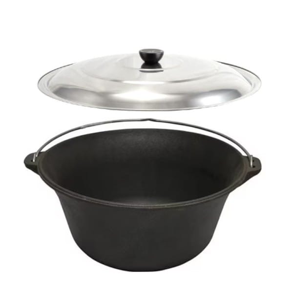Ceaun de fonta de 22 litri + capac