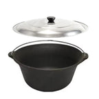 Set Sobă inox Ø 36 cm + Ceaun fontă 16 litri