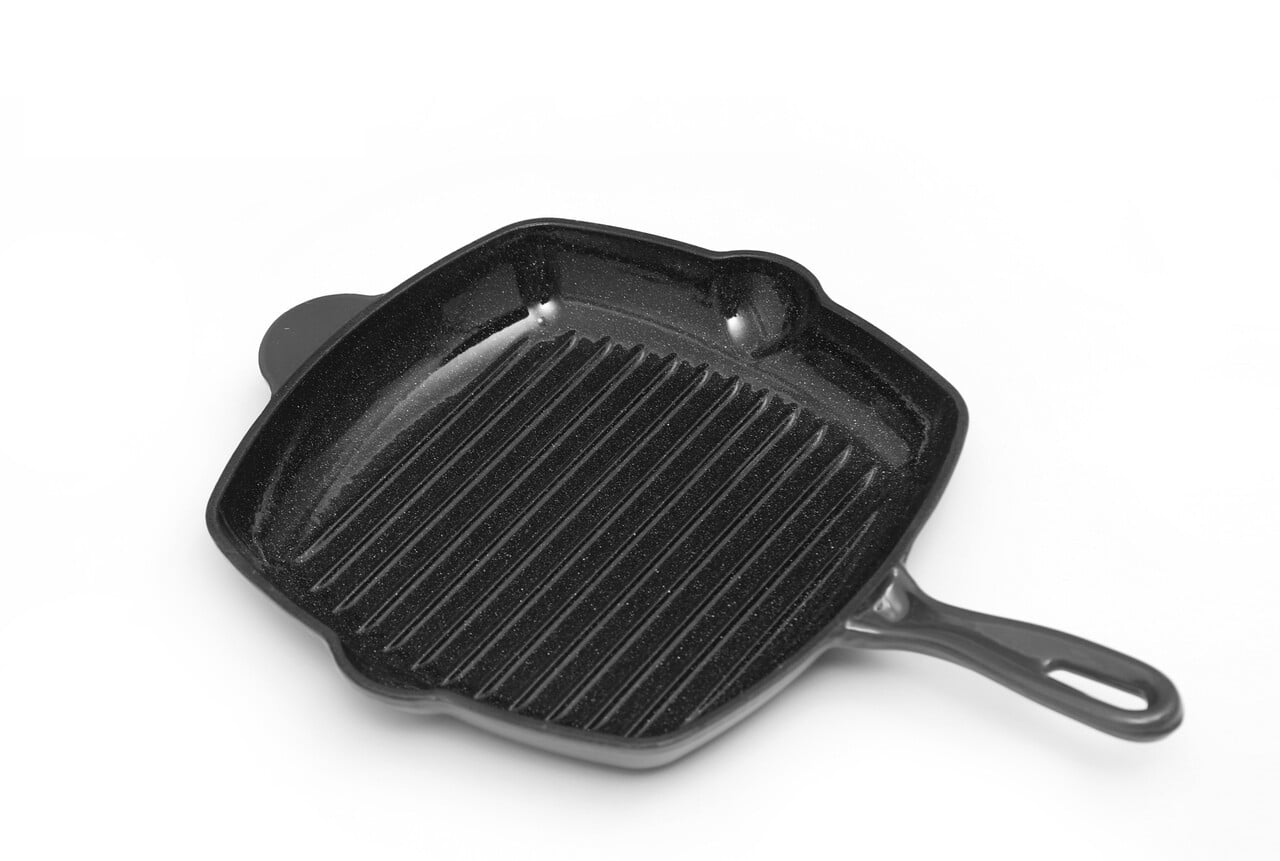 Tigaie grill fonta emailata 26.5×4.5 cm HN