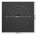 Plită din fontă masivă pentru s 530 x 560 mm, grosime 17 mm