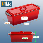 Forma de copt paine cu capac rosso