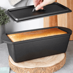 Forma de copt paine cu capac + cos de ratan