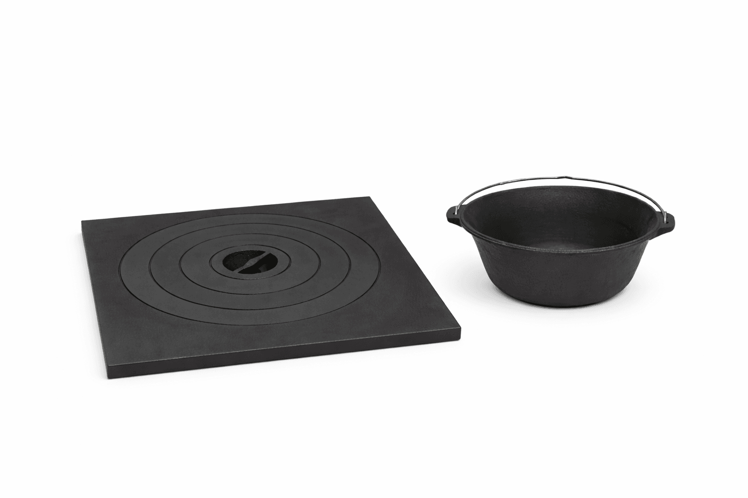 Set plita ceaun 60x60cm  + ceaun fonta pura 10 l