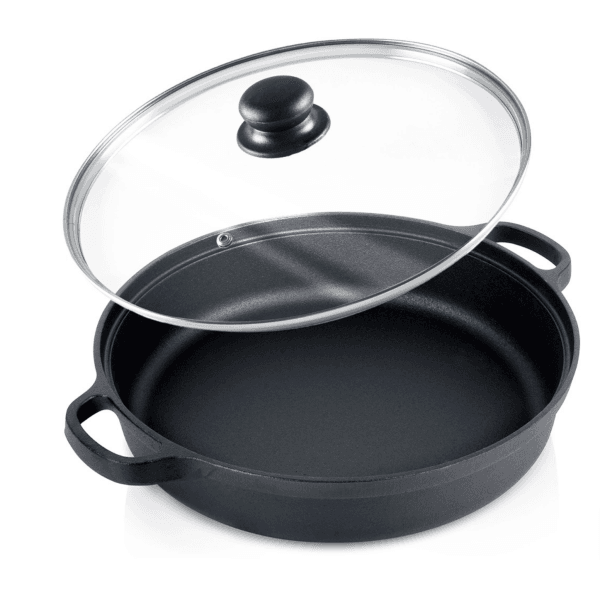 Cratita adanca cu doua manere OR 31 cm + capac