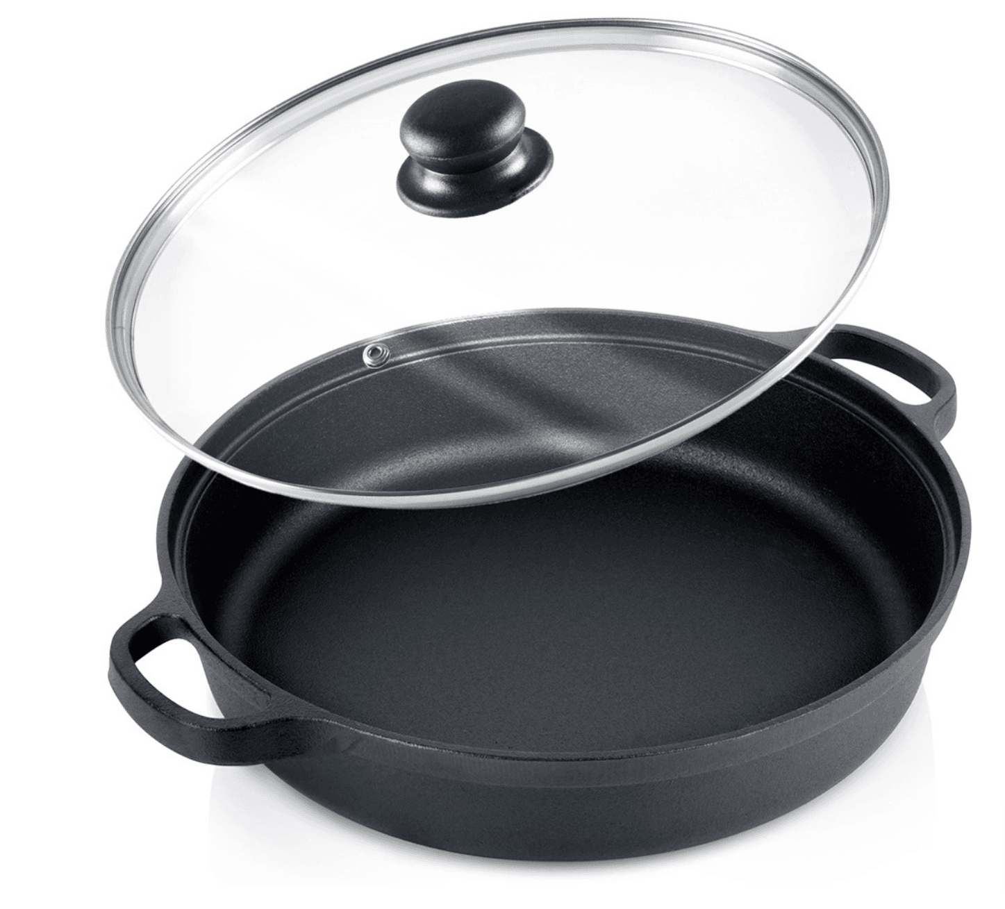 Cratita adanca cu doua manere OR 31 cm + capac